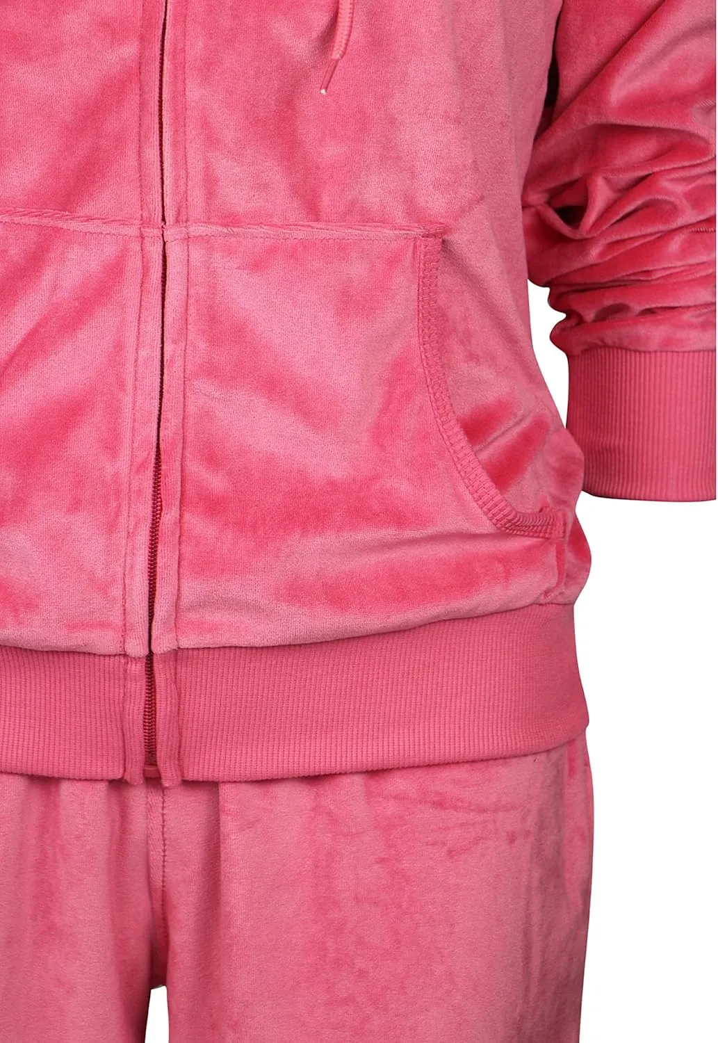 2 Piece Outfits Velour Tracksuit Womens Sweatpants and Sweatshirt Sweatsuits Set Velvet Fall Hoodies and Pants