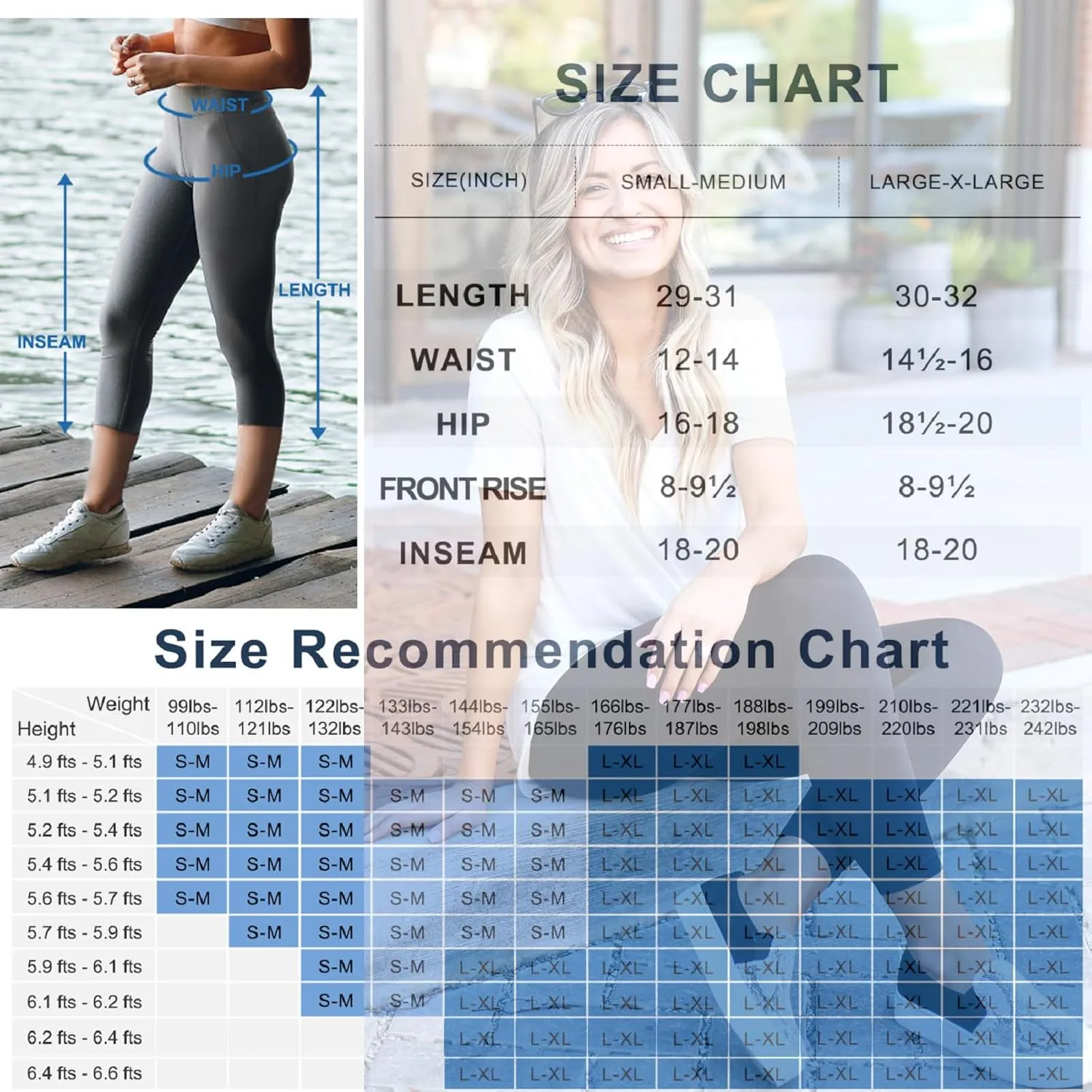 4 Pack Leggings for Women Butt Lift High Waisted Tummy Control Slimming Black No See-Thru Yoga Pants Workout Running