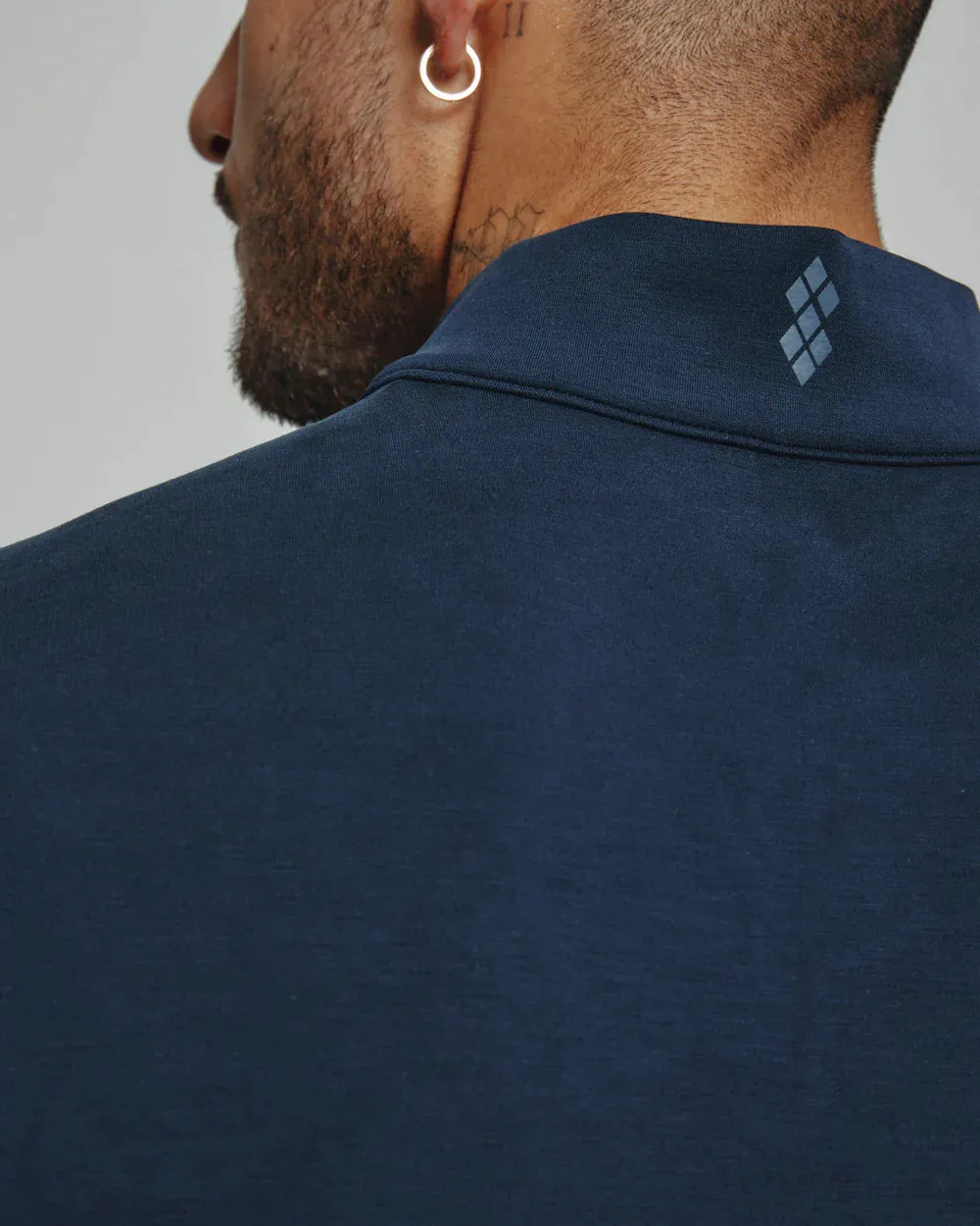 7 diamonds Rev quarter zip