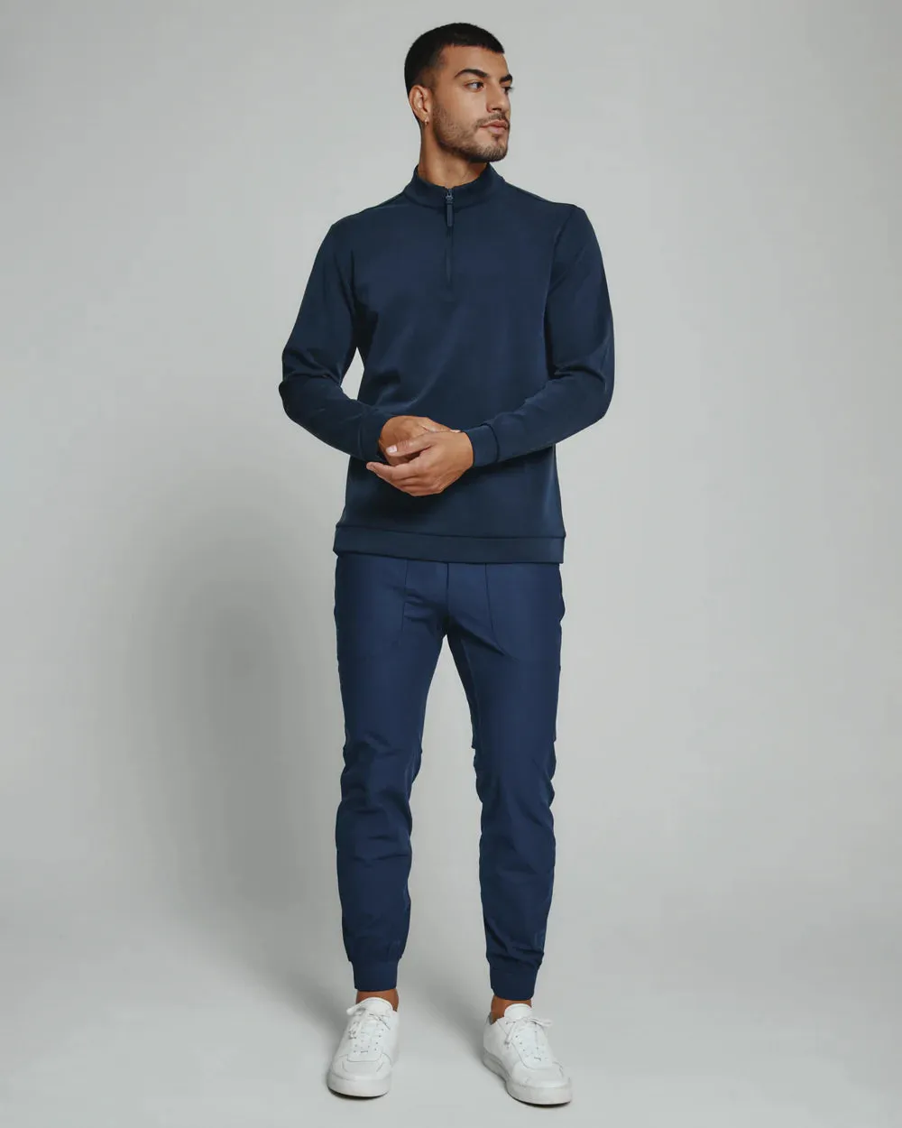 7 diamonds Rev quarter zip
