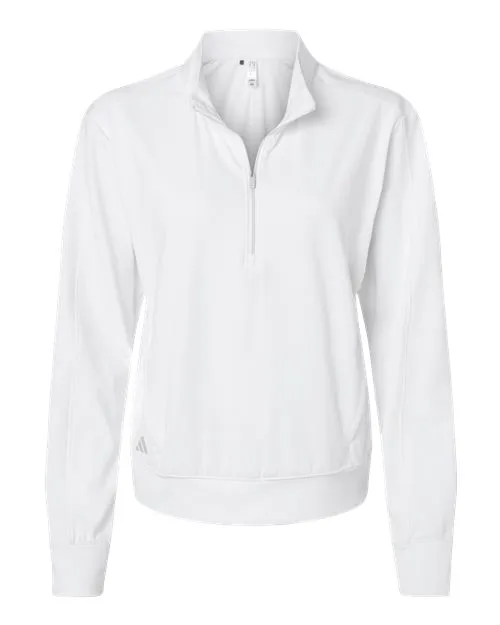 Adidas Women's Ultimate365 Textured Quarter-Zip Pullover A1002