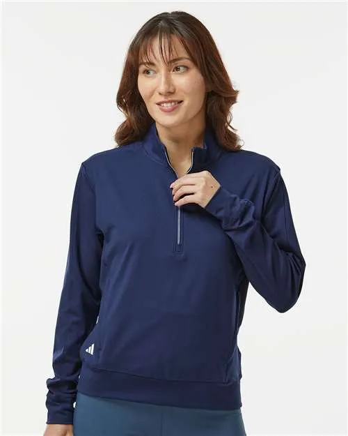 Adidas Women's Ultimate365 Textured Quarter-Zip Pullover A1002