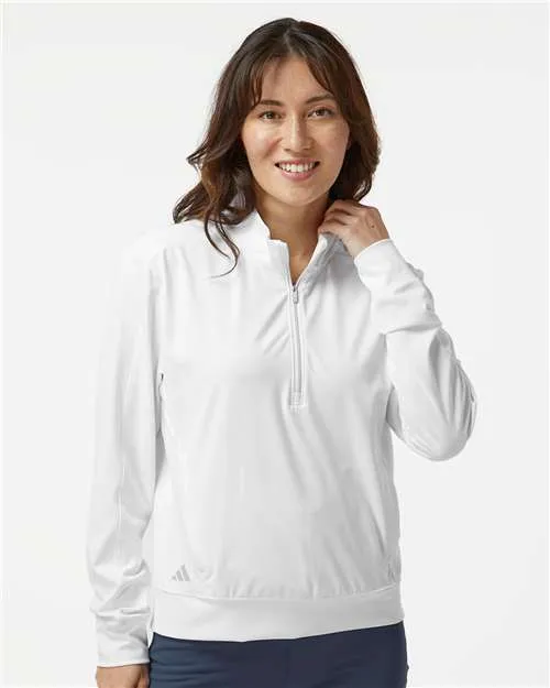 Adidas Women's Ultimate365 Textured Quarter-Zip Pullover A1002