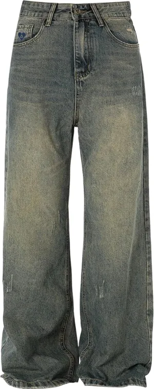 Aelfric Eden Women's Bootcut Vintage Wide Leg Jeans - High Waist Baggy Pants, Loose Denim