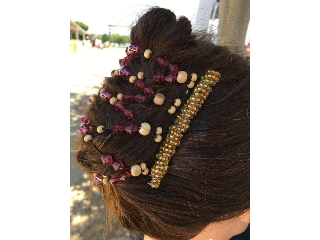 African Butterfly Wire Hair Clip - 9 Tong 679