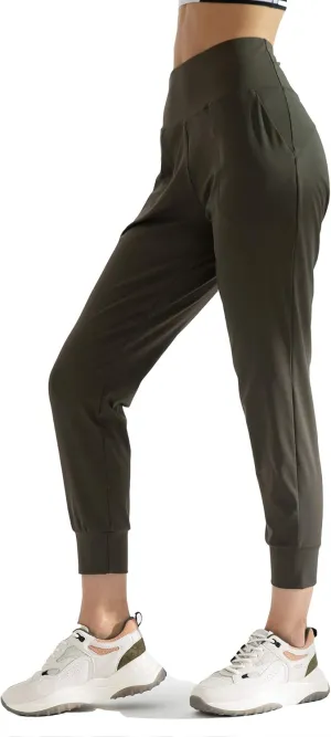 AJISAI Women's High Waisted Joggers with Pockets Yoga Pants for Running Lounge