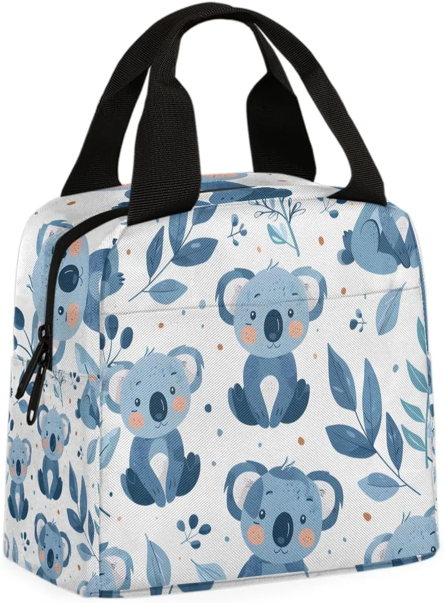 Animal Koala Lunch Bag Koala Bear Cute Tote Lunch Bag Reusable Lunch Box Leakproof Cooler Bag