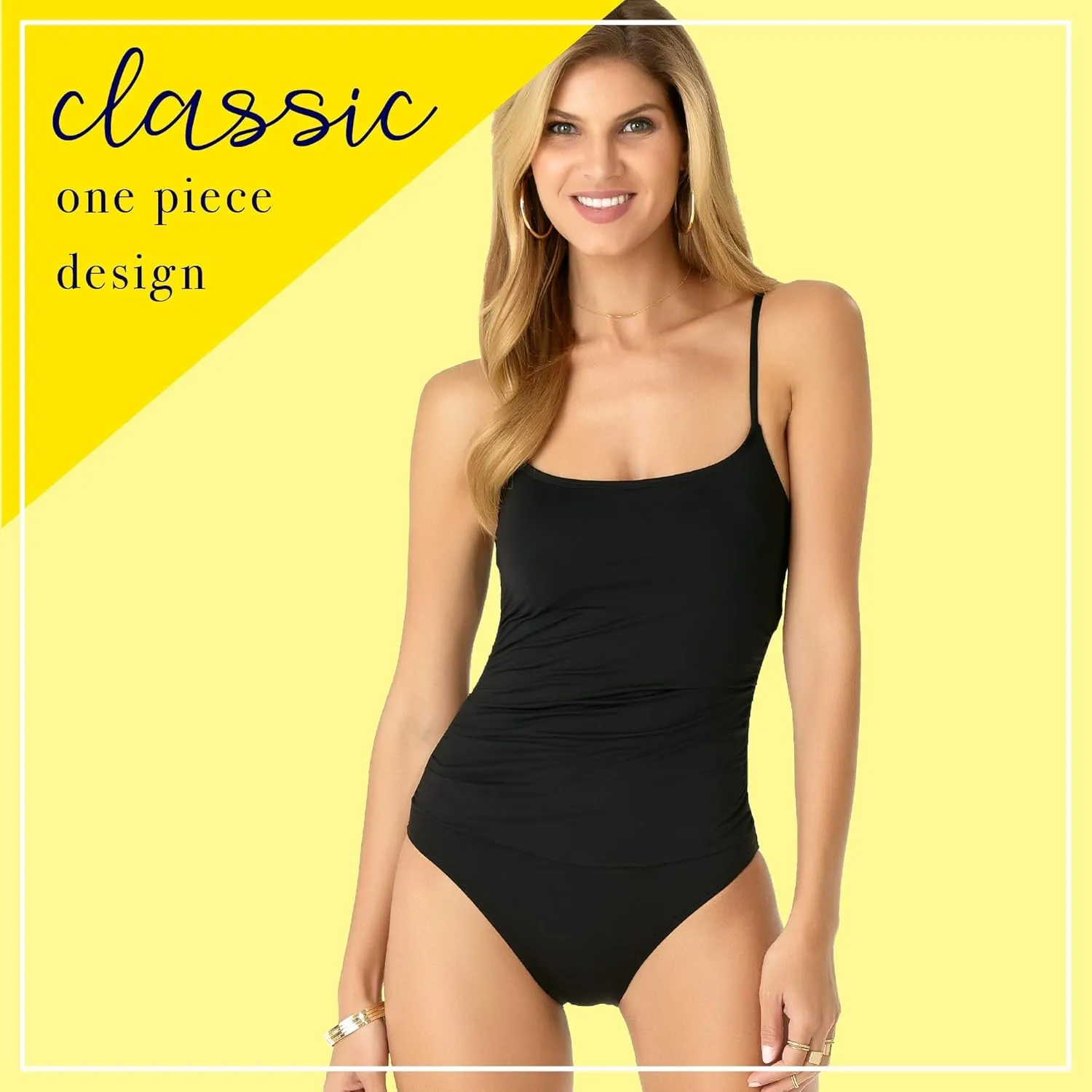 Anne Cole - Live in Color Shirred Lingerie Maillot One Piece Swimsuit-8-Strawberry