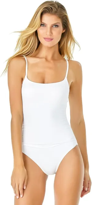 Anne Cole - Live in Color Shirred Lingerie Maillot One Piece Swimsuit-8-Strawberry