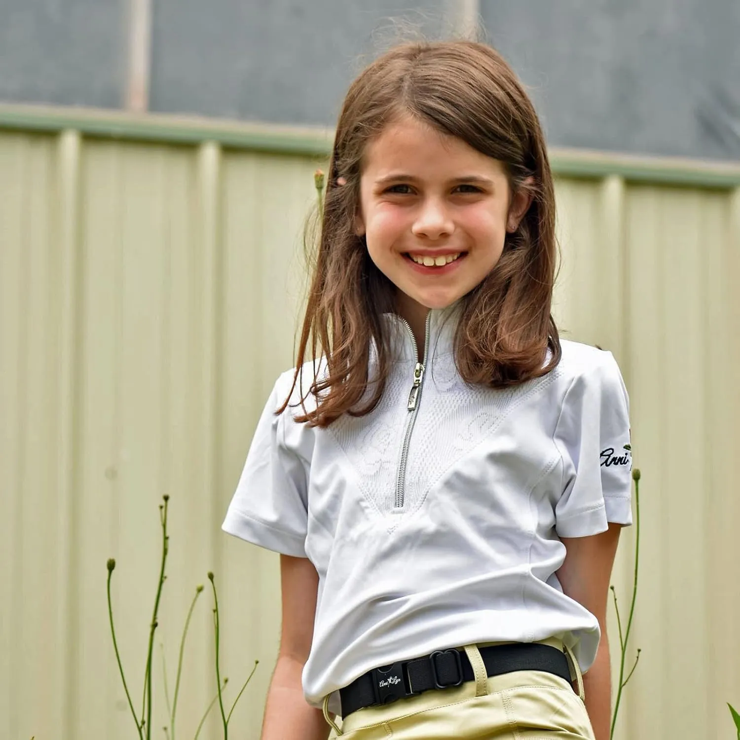 Anni Lyn Sportswear Girl's Elegance Short Sleeve Shirt