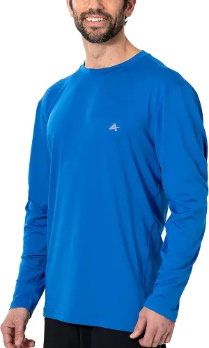Arctic Cool Men's Crew Neck Instant Cooling Moisture Wicking Performance UPF 50  Long Sleeve Sun Protection Shirt