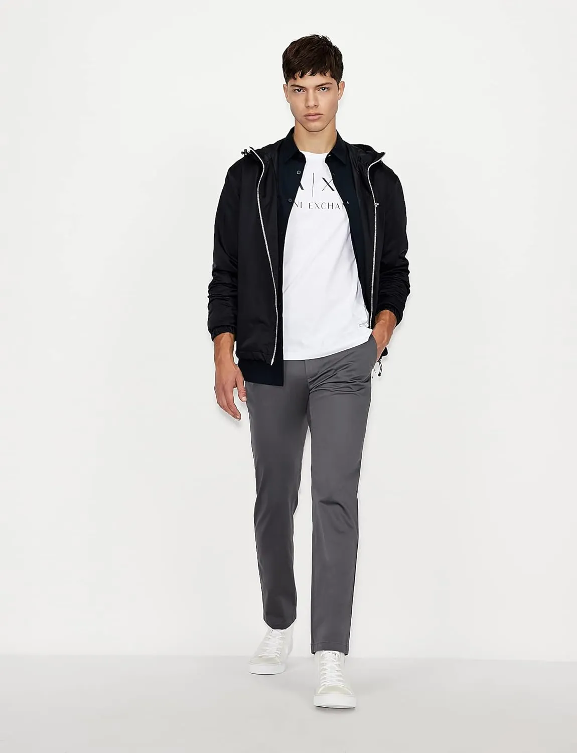 Armani Exchange Men's Crew Neck Logo Tee T Shirt