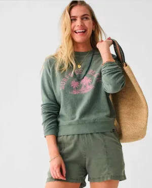 Beach Fleece Crew Sea Spray