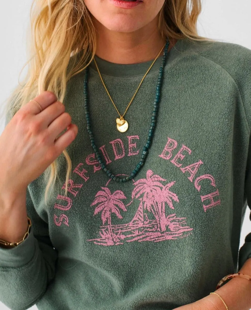 Beach Fleece Crew Sea Spray