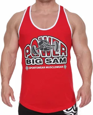 BIG SAM SPORTSWEAR COMPANY Men's Gym Tank Top Bodybuilding, Fitness Workout Y-Back Sleeveless Muscle Cotton T-Shirt