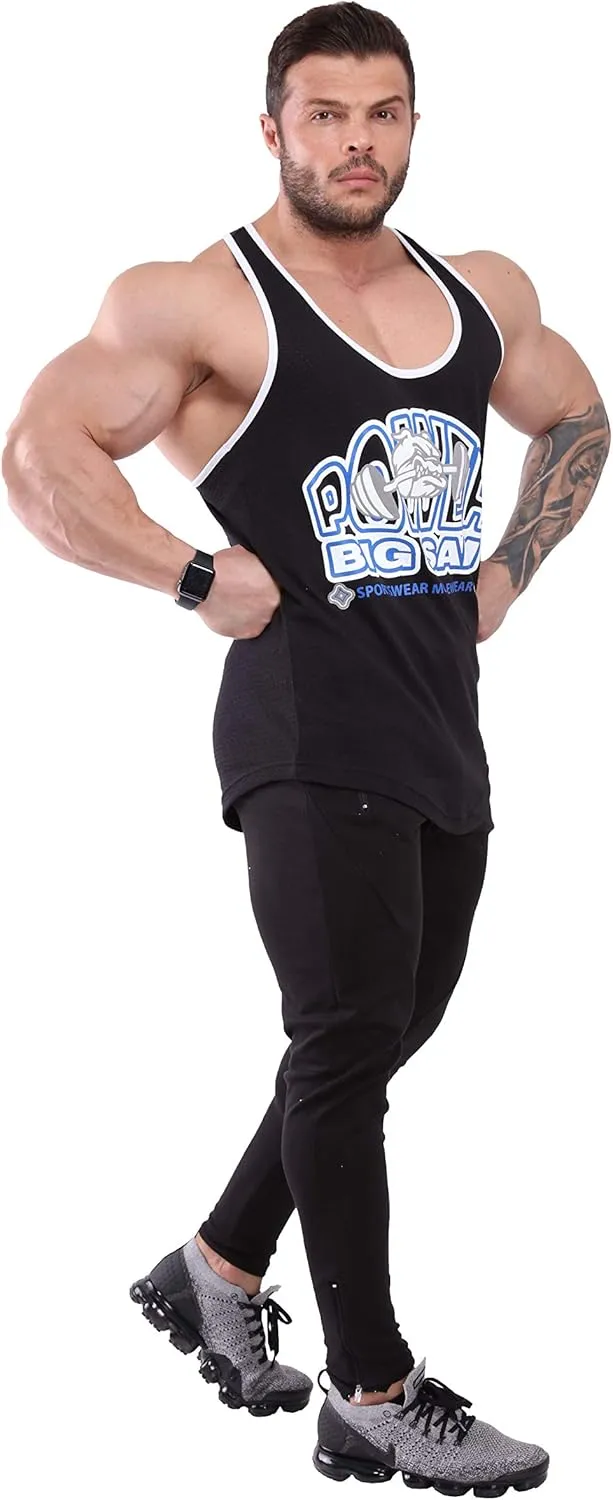 BIG SAM SPORTSWEAR COMPANY Men's Gym Tank Top Bodybuilding, Fitness Workout Y-Back Sleeveless Muscle Cotton T-Shirt
