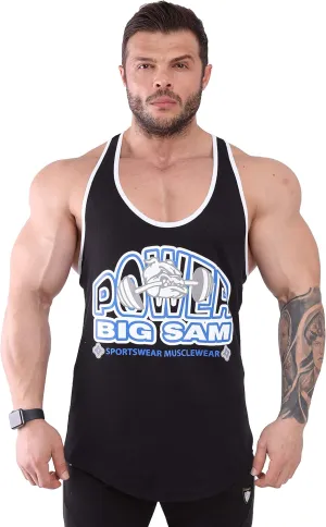 BIG SAM SPORTSWEAR COMPANY Men's Gym Tank Top Bodybuilding, Fitness Workout Y-Back Sleeveless Muscle Cotton T-Shirt