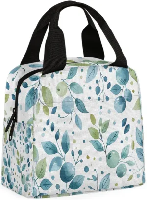 Blueberries Fruits Lunch Bag Fruit Blueberries Tote Lunch Bag Reusable Lunch Box Leakproof Cooler Bag