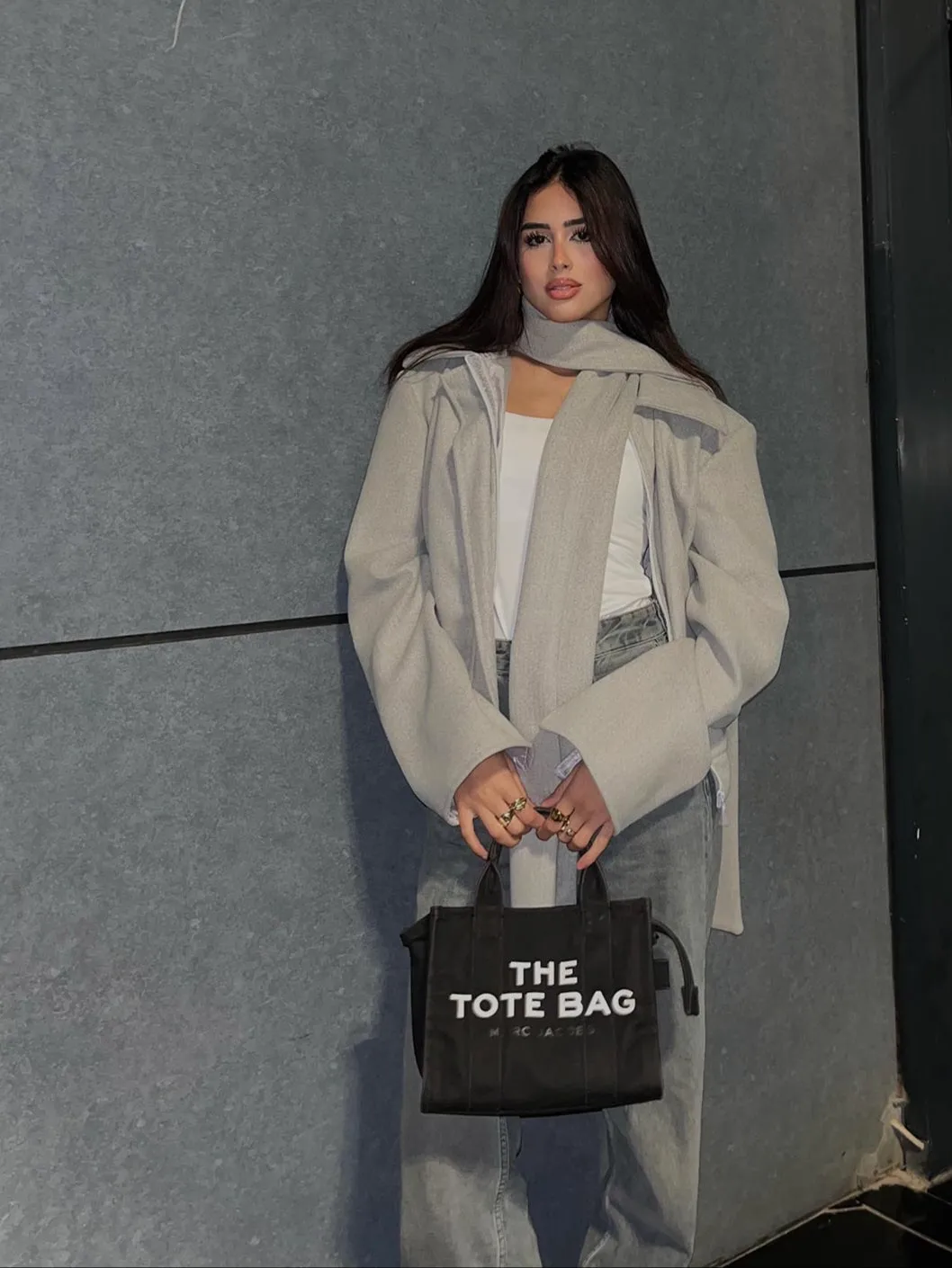 Bomber Wool Jacket with Scarf - Leocansa
