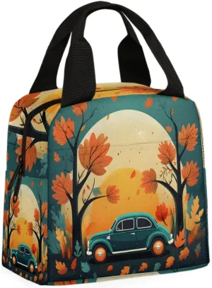 Car Sun Tree Lunch Bag Cartoon Car Tote Lunch Bag Reusable Lunch Box Leakproof Cooler Bag