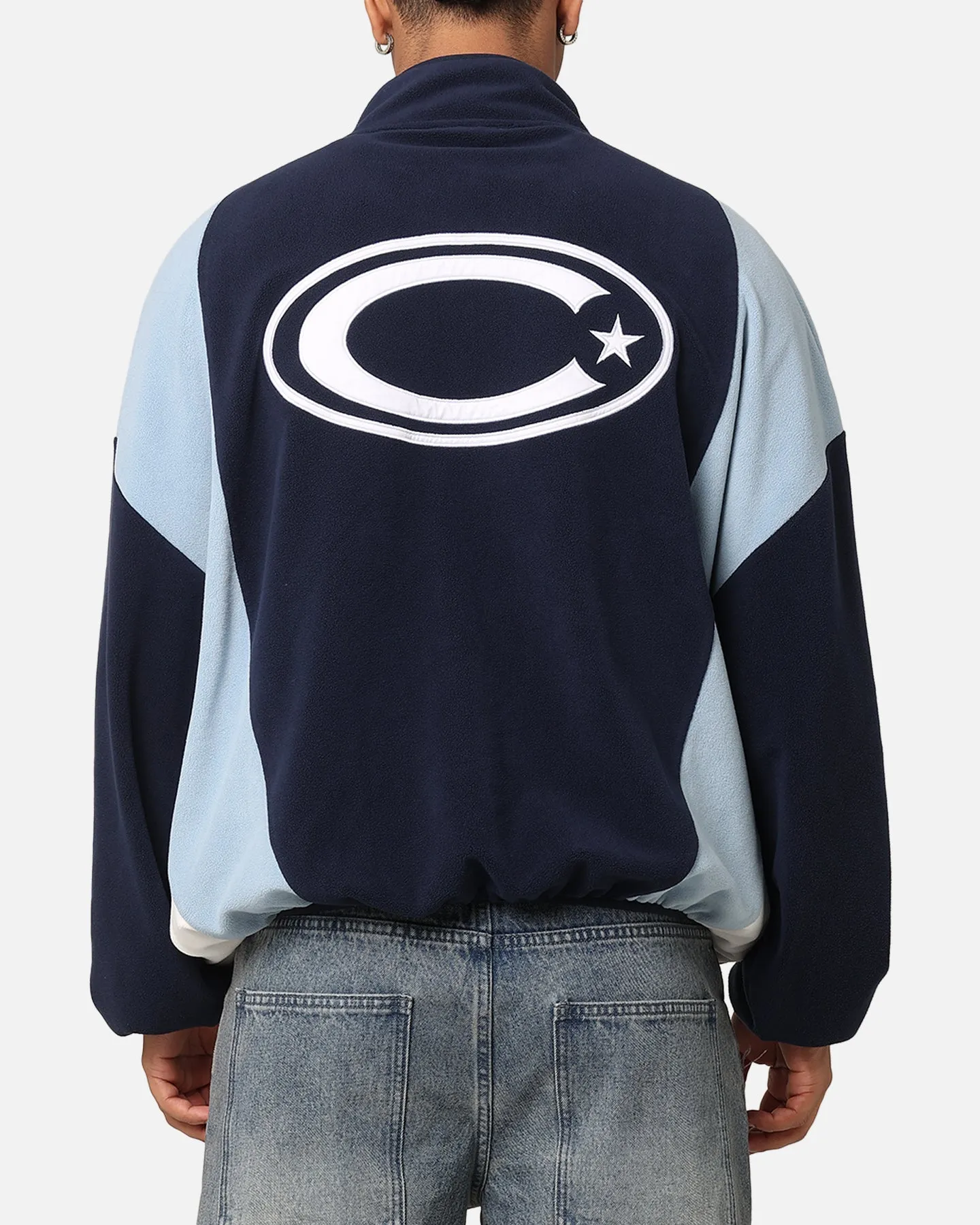 Carre C-Star Polarfleece Quarter Zip Crewneck Light Blue/Mul