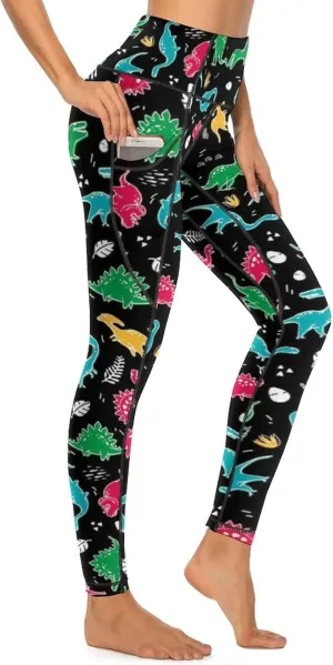 Cerburny High Waisted Exercise Yoga Pants with Pockets Workout Leggings for Women Running Pants