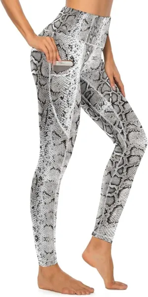Cerburny High Waisted Exercise Yoga Pants with Pockets Workout Leggings for Women Running Pants