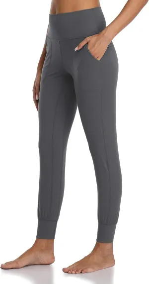 Colorfulkoala Women's High Waisted Joggers with Pockets Full Length Sweatpants & Lounge Pants