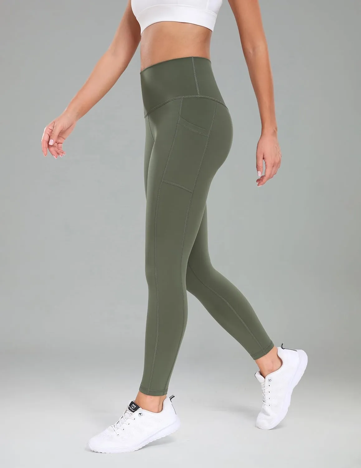 Colorfulkoala Women's High Waisted Yoga Pants 7/8 Length Leggings with Pockets