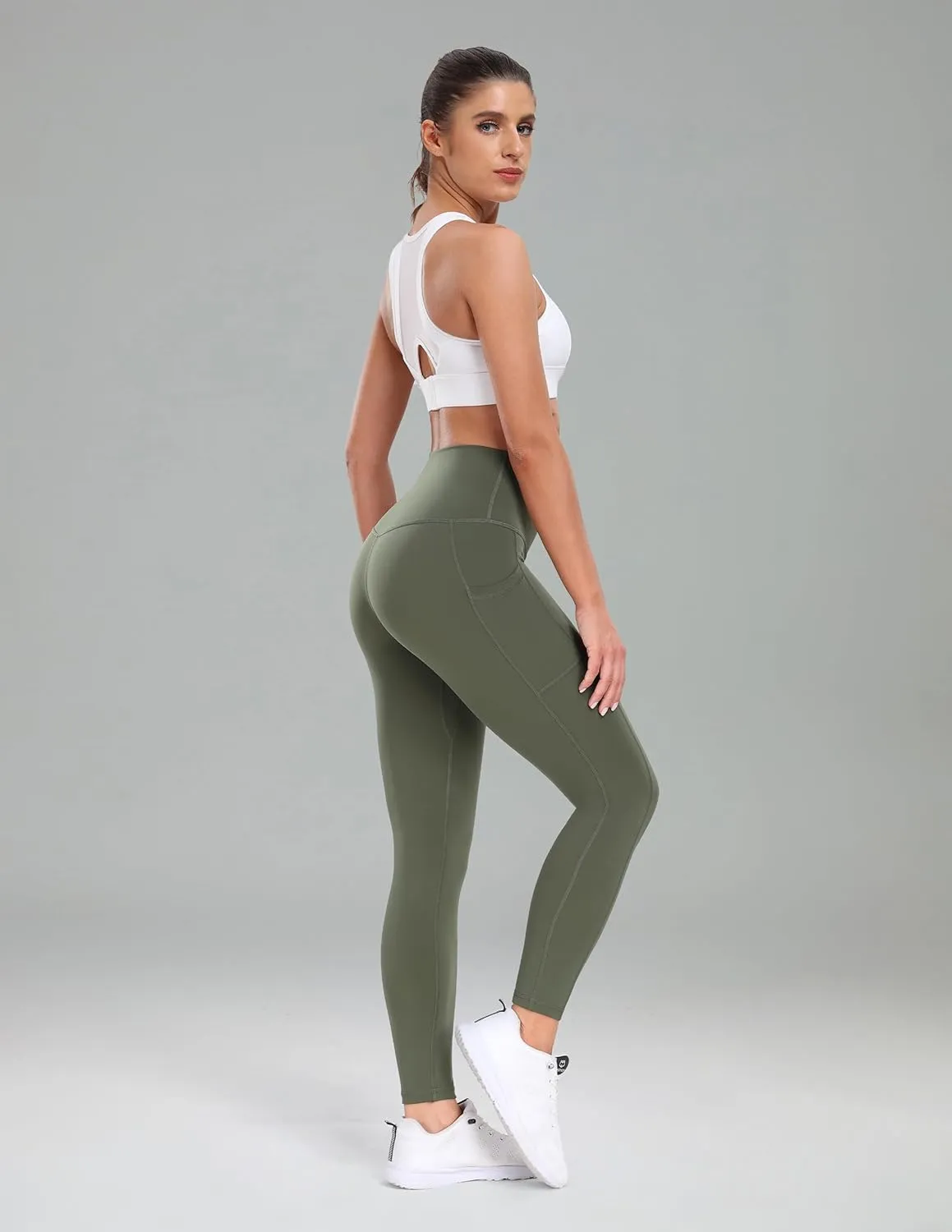 Colorfulkoala Women's High Waisted Yoga Pants 7/8 Length Leggings with Pockets