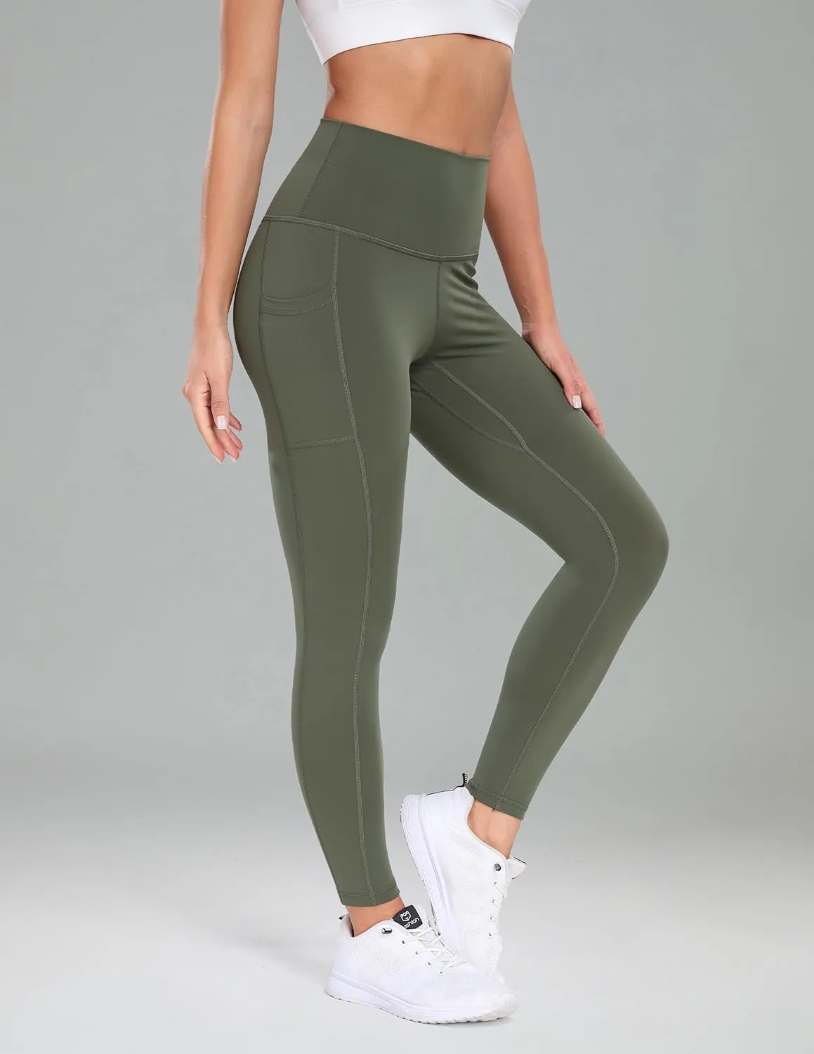 Colorfulkoala Women's High Waisted Yoga Pants 7/8 Length Leggings with Pockets