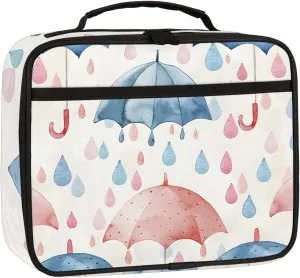 Cute Umbrella Square Lunch Bag Umbrella Square Tote Lunch Bag Reusable Lunch Box Leakproof Cooler Bag