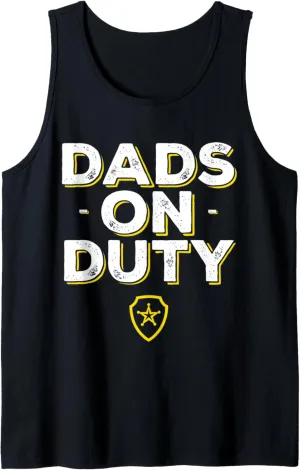 Dads On Duty Watch Group Shirt Protect Our Kids Tank Top