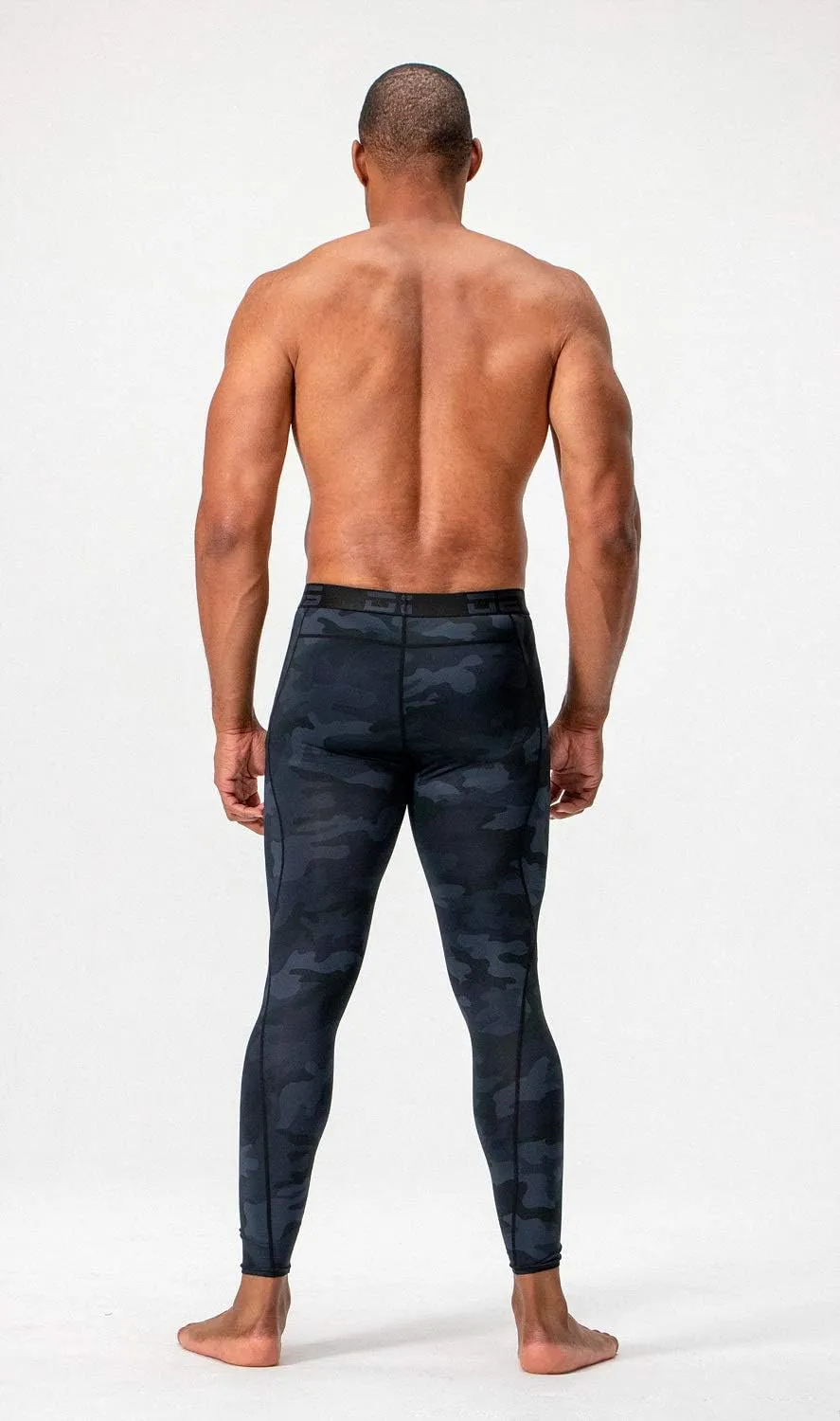 DEVOPS 2 or 3 Pack Men's Compression Pants Athletic Leggings with Pocket/Non-Pocket