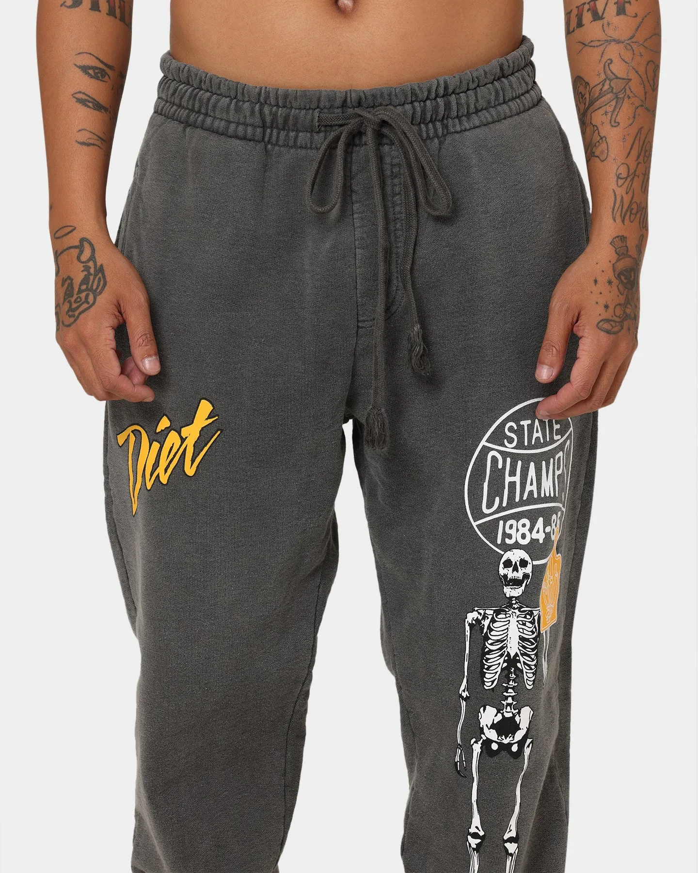 Diet Starts Monday State Champs Sweat Pants Black