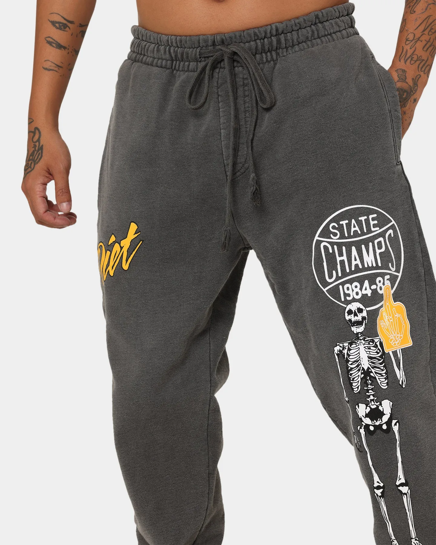 Diet Starts Monday State Champs Sweat Pants Black