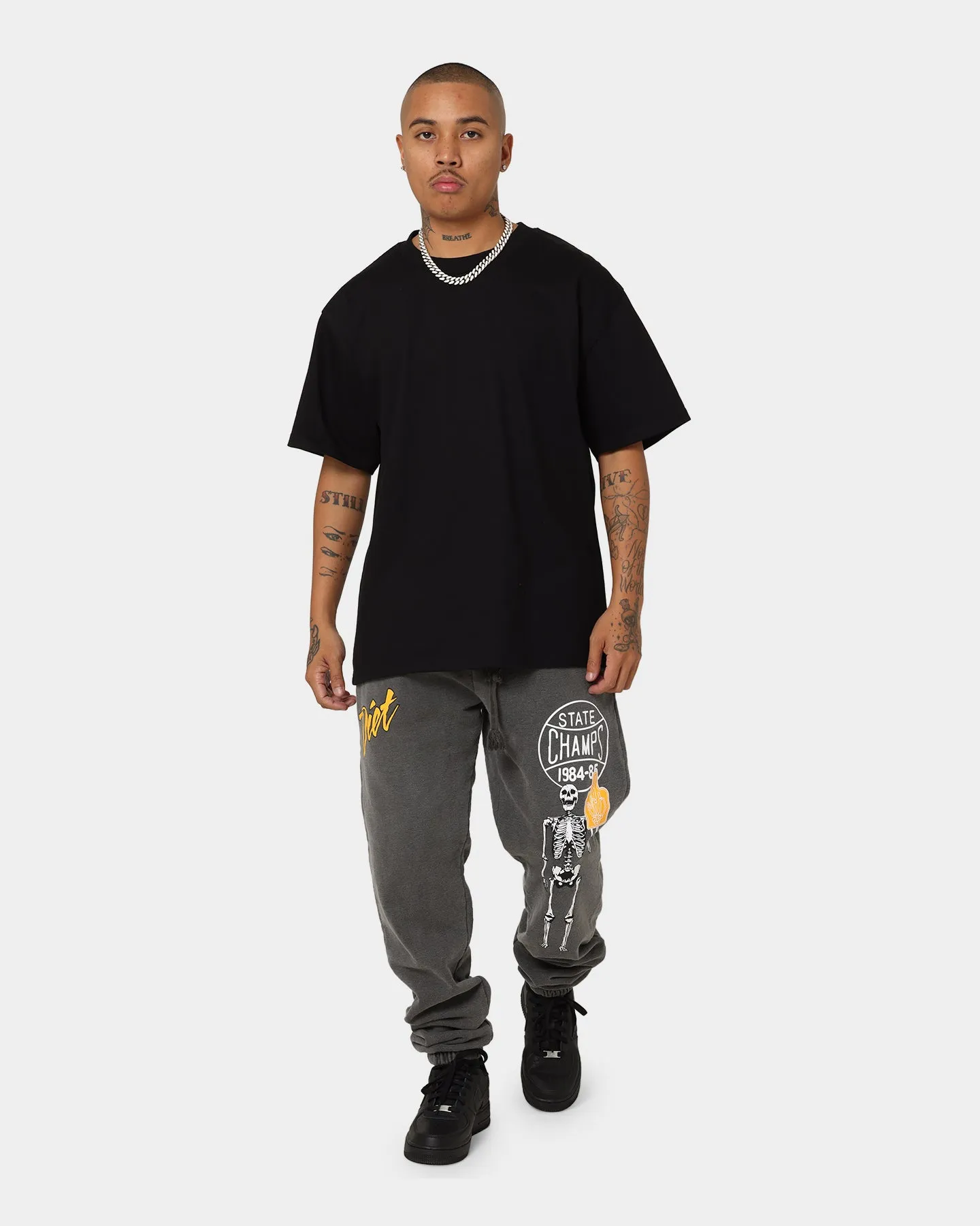 Diet Starts Monday State Champs Sweat Pants Black