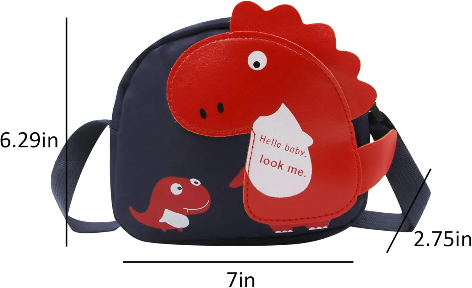 Dinosaur Crossbody Purse Small Nylong Crossbody Cute Animal Purse Dinosaur Coin Purse Cute Messenger Bag Fanny Pack