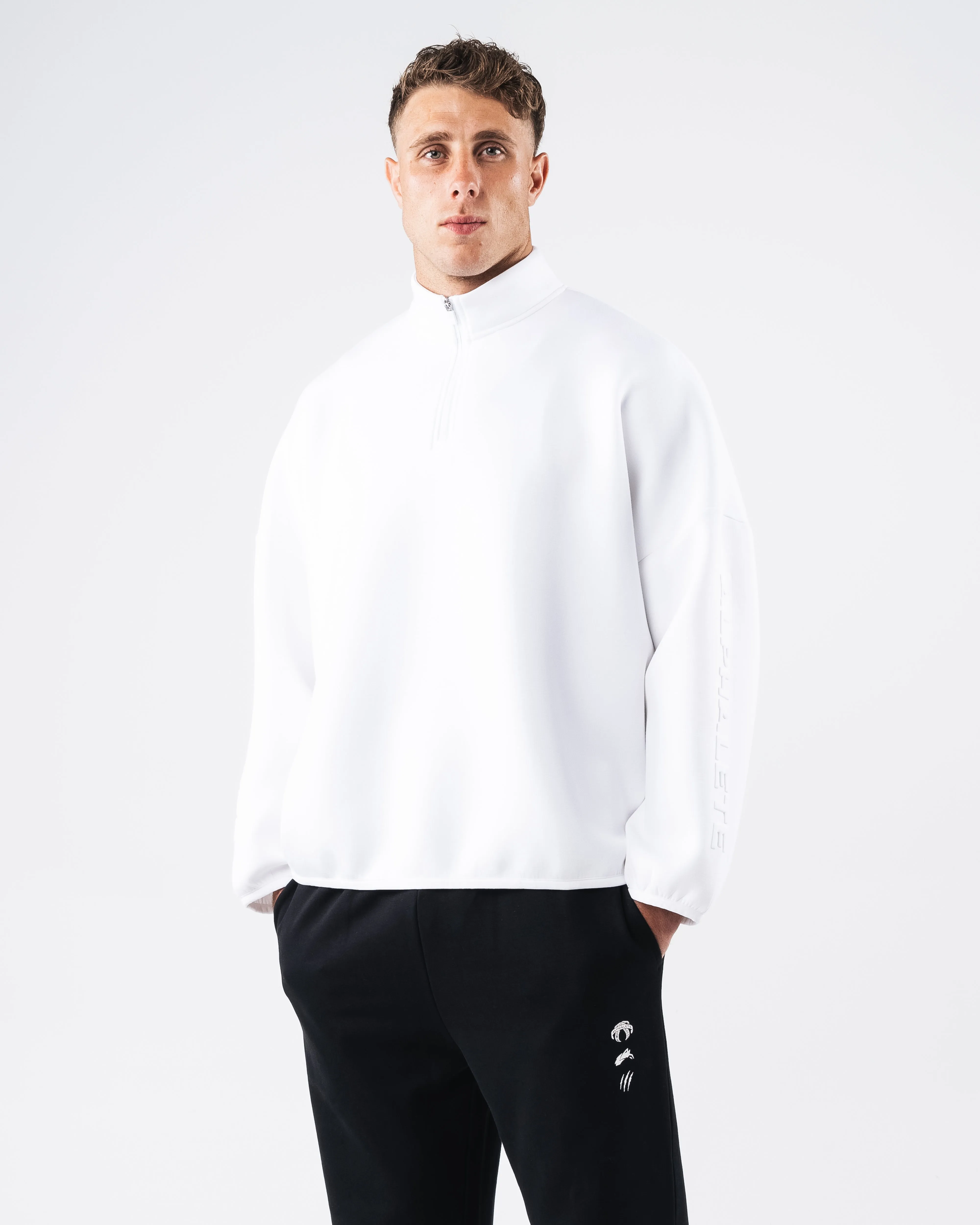 ELMTS Quarter Zip - White