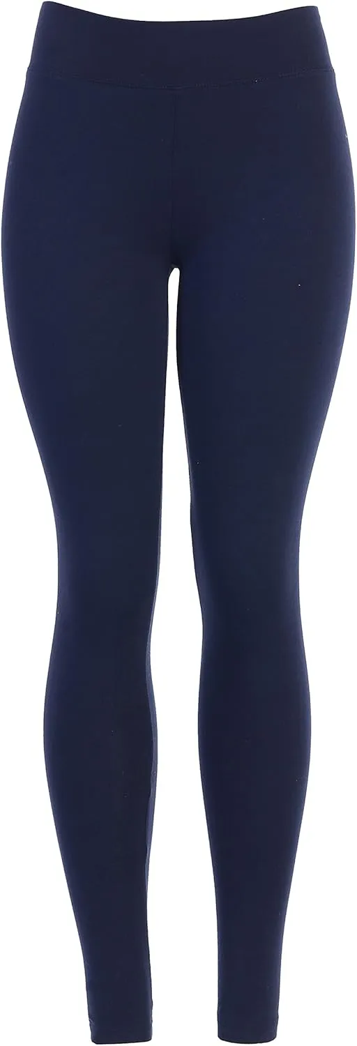 EttelLut Cotton Spandex Basic Leggings Pants-Jersey Full/Capri Regular/Plus Size