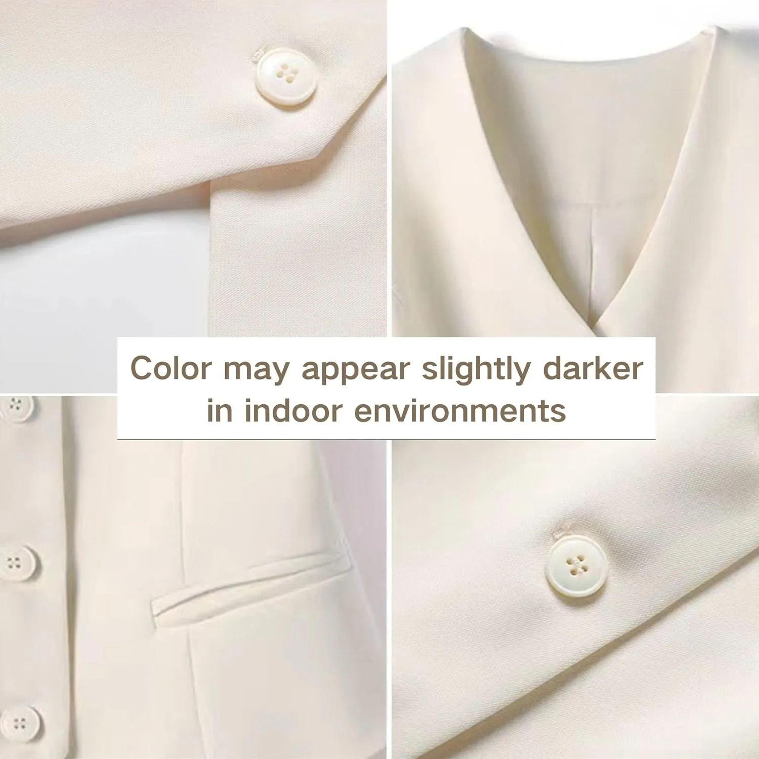 FindThy Women's Waistcoat Vest V Neck Button Down Fashion Dressy Blazer Jacket