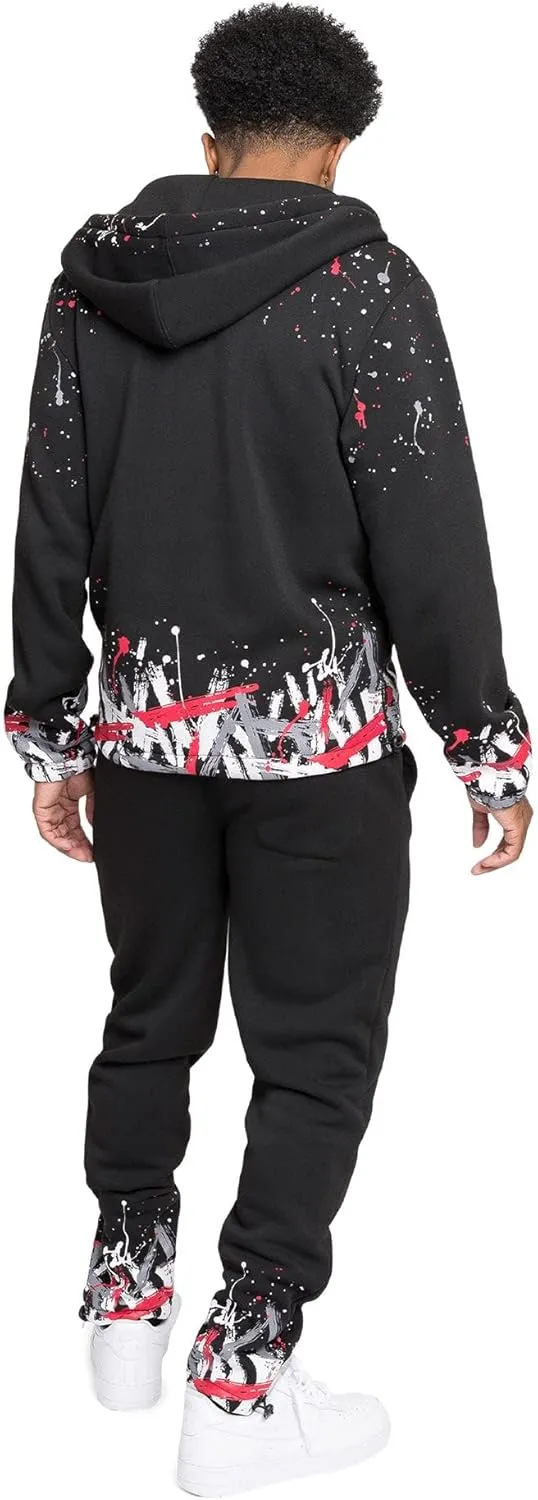 G-Style USA Men's Fleece Tracksuit Set - Zipper Jacket and Sweatpants