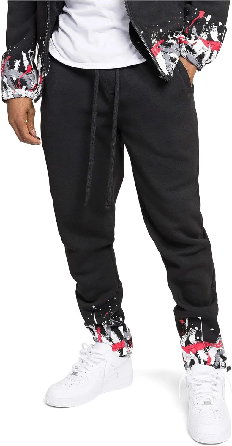 G-Style USA Men's Fleece Tracksuit Set - Zipper Jacket and Sweatpants