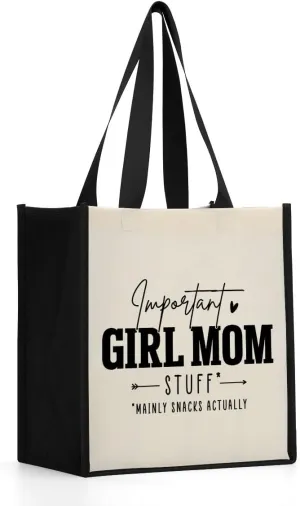 Grandma Mimi Gigi Granny Nana Memaw Nanny Mama Mum Mom Auntie Gifts Reusable Canvas Tote Bag for Women
