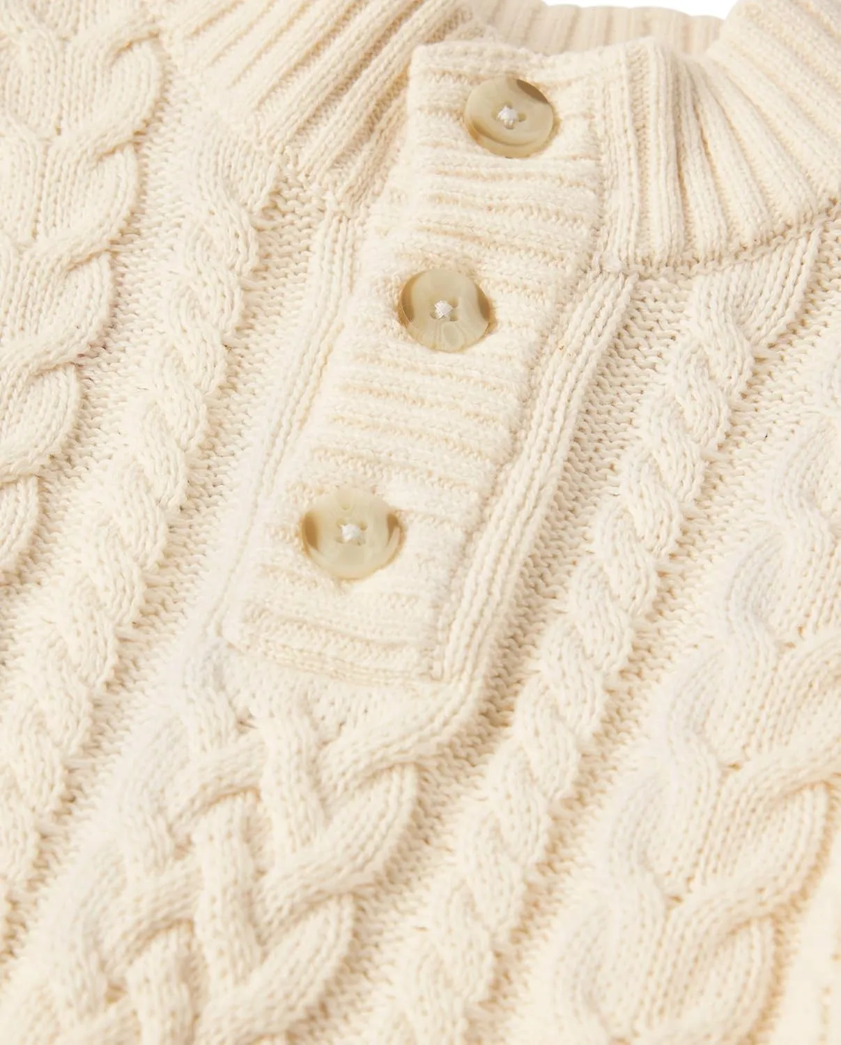 Gymboree Boys' and Toddler Quarter Button Cable Knit Pullover Sweater