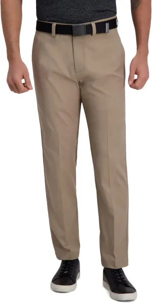 Haggar Men's Cool Right Performance Flex Straight Fit Flat Front Pant-reg. and Big & Tall