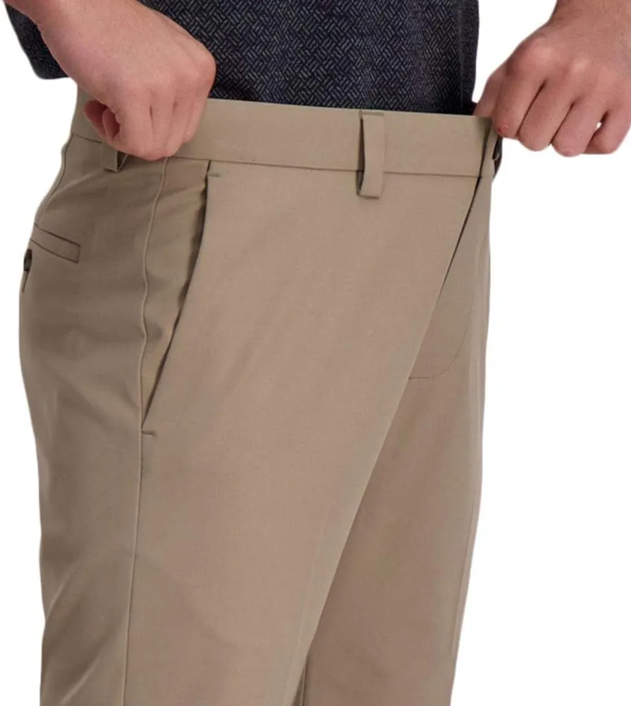 Haggar Men's Cool Right Performance Flex Straight Fit Flat Front Pant-reg. and Big & Tall