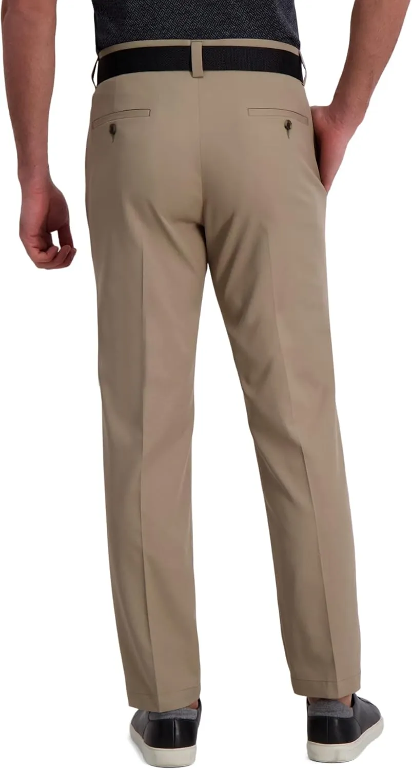 Haggar Men's Cool Right Performance Flex Straight Fit Flat Front Pant-reg. and Big & Tall