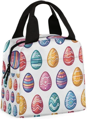 Halloween Round Egg Lunch Bag Egg Tote Lunch Bag Reusable Lunch Box Leakproof Cooler Bag