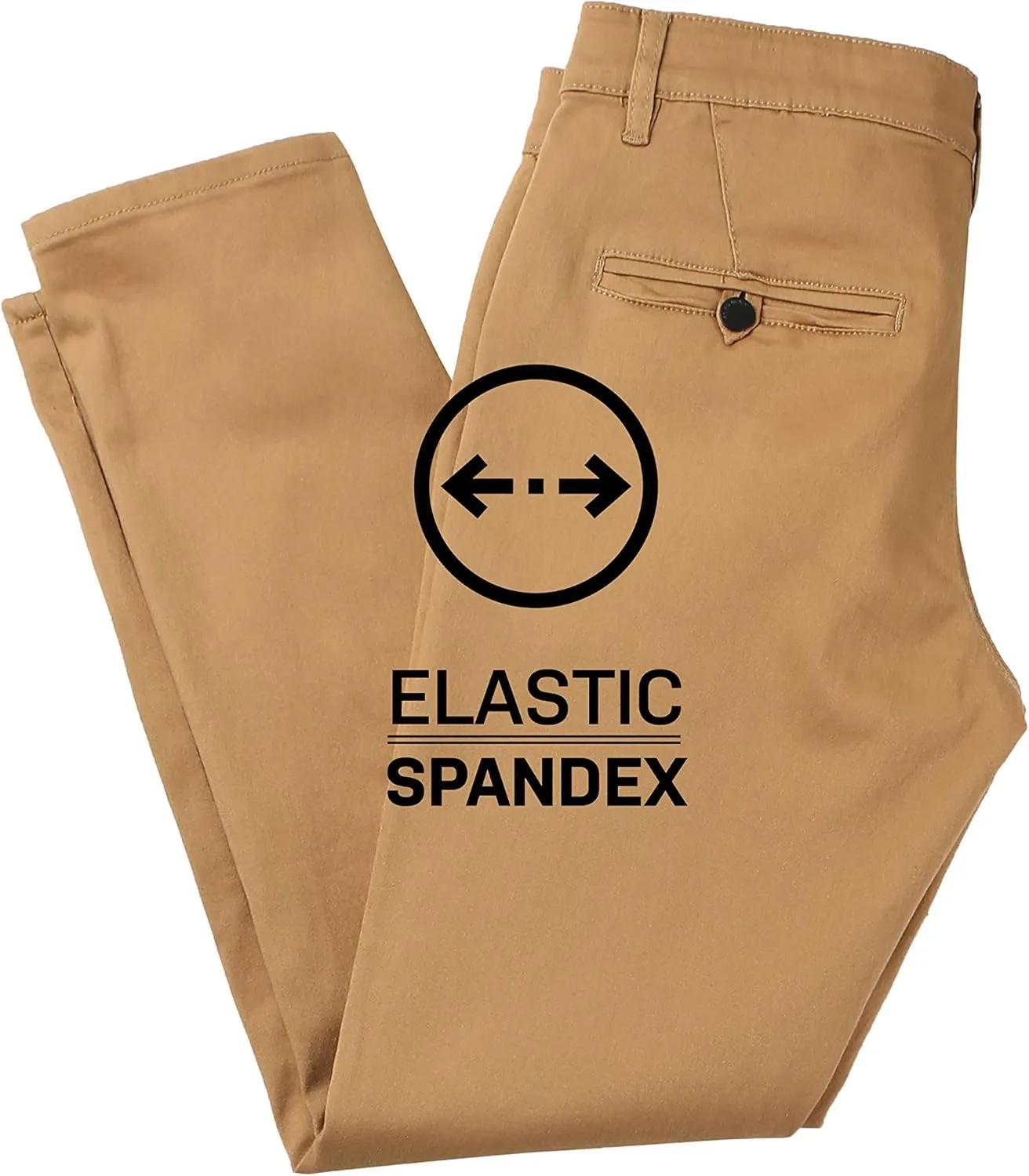Hat and Beyond Mens Slim Fit Chino Style Denim Pants Stretch Jean